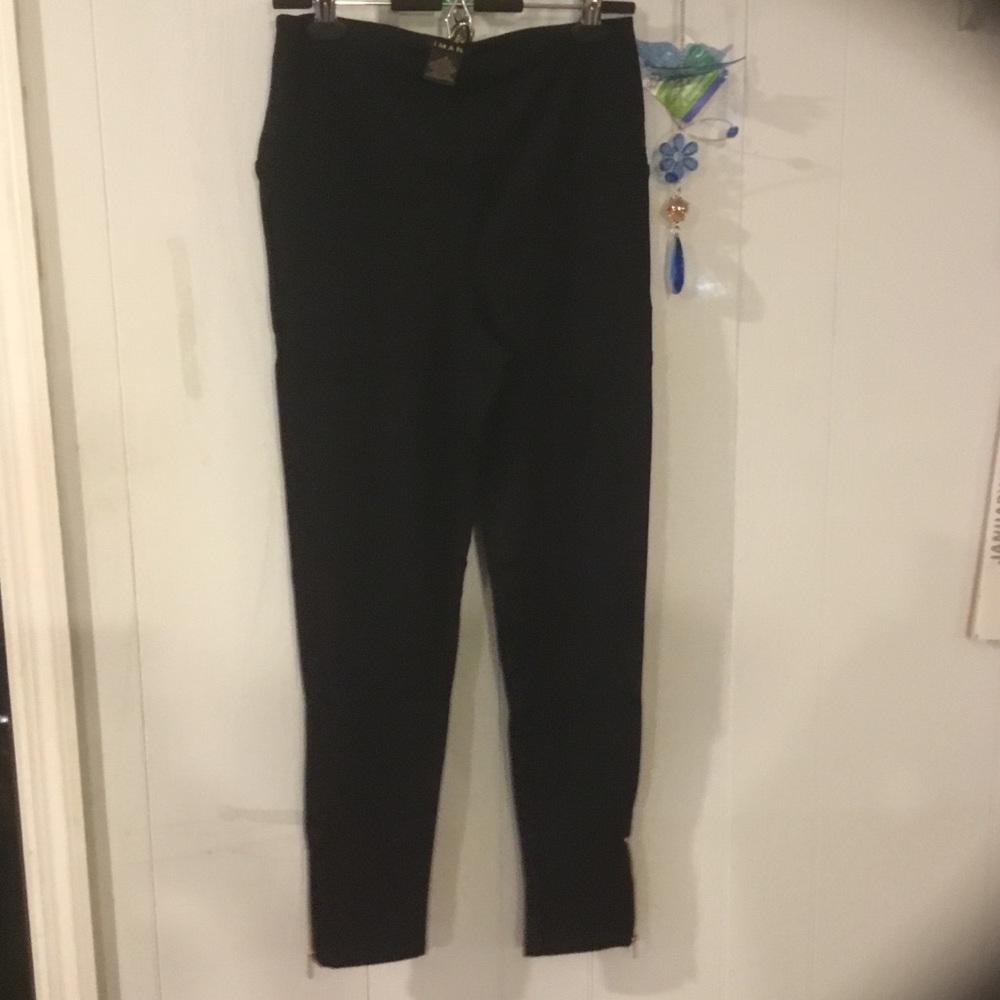 Iman Black tummy control ponte pants